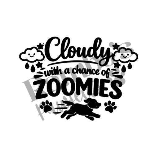 Cloudy With A Chance of Zoomies Bandana