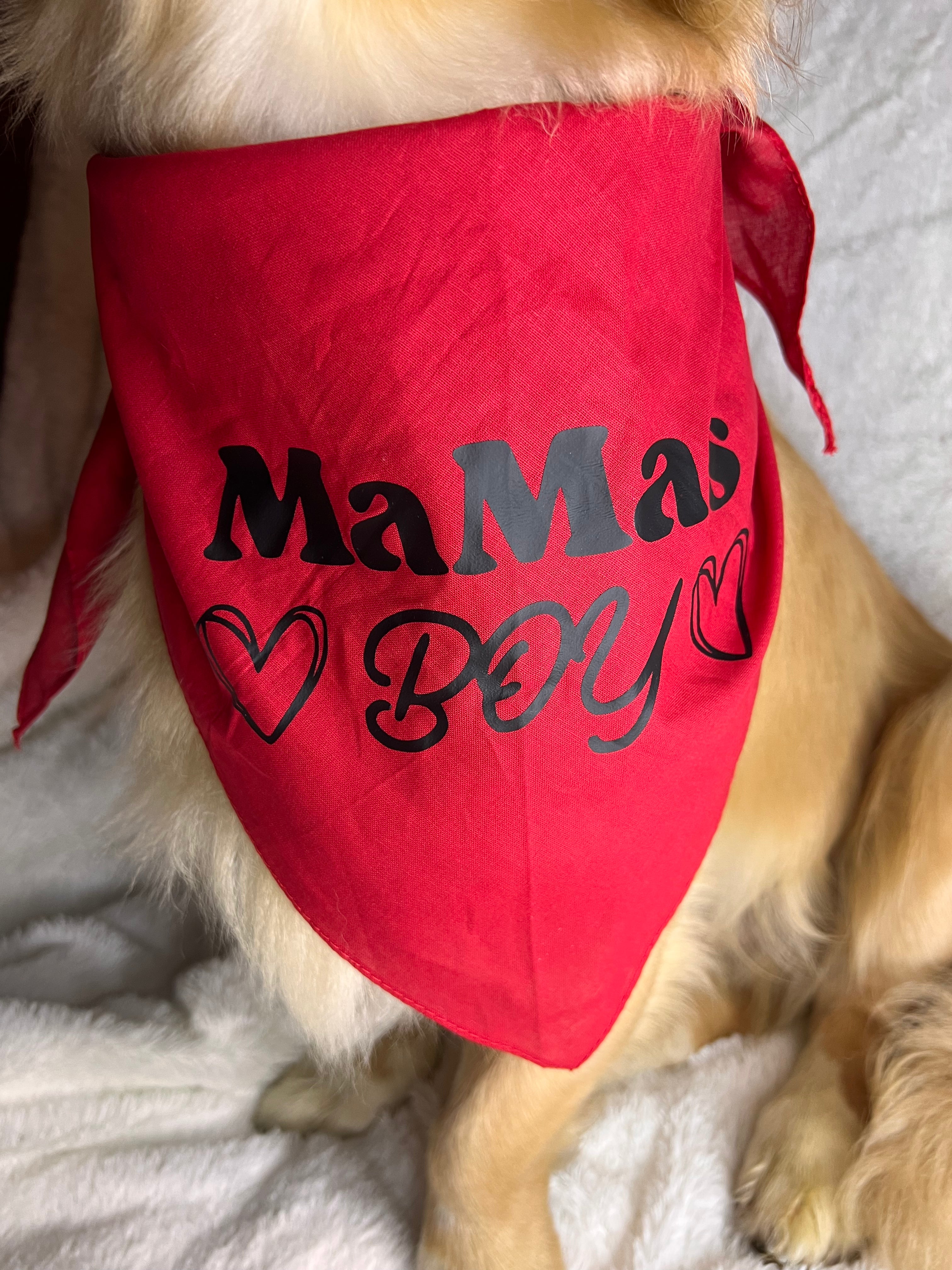 XL Mamas Boy Bandana - Red