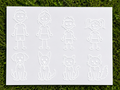 White - Build Your Family Decals