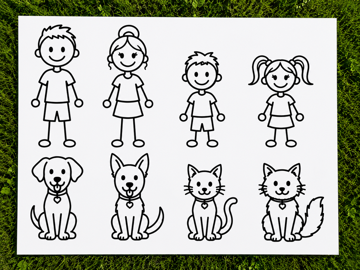 Black - Build Your Family Decals